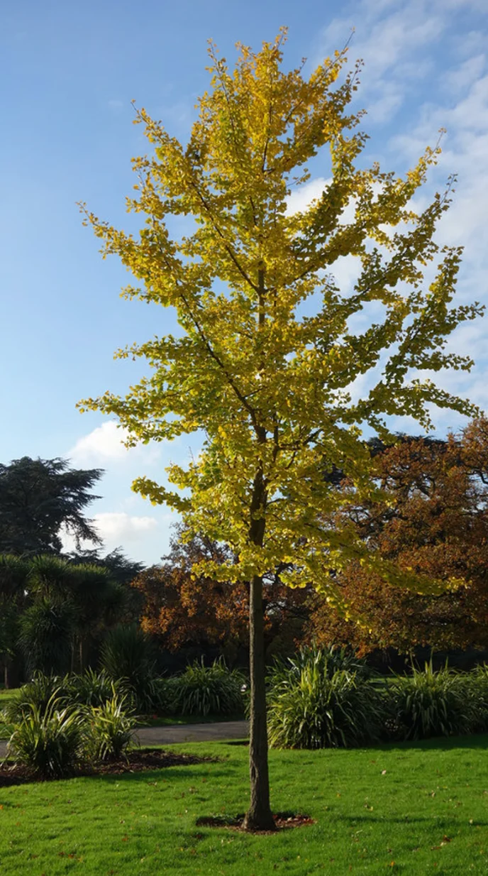 Jardín Arborem, parcela cineraria junto al Ginkgo Biloba